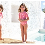 Maillot de bain zippé - fleurs 4