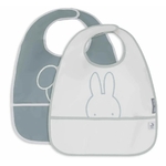 bavoir imperméable miffy peekaboo sea green 1