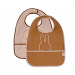 bavoir imperméable miffy peekaboo wild rose 1