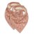 Bavoir bandana fleurs rose 1