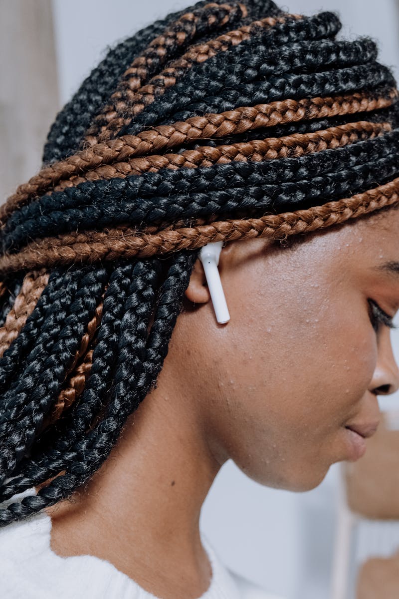 Photos gratuites de acné, afro-américain, airpods