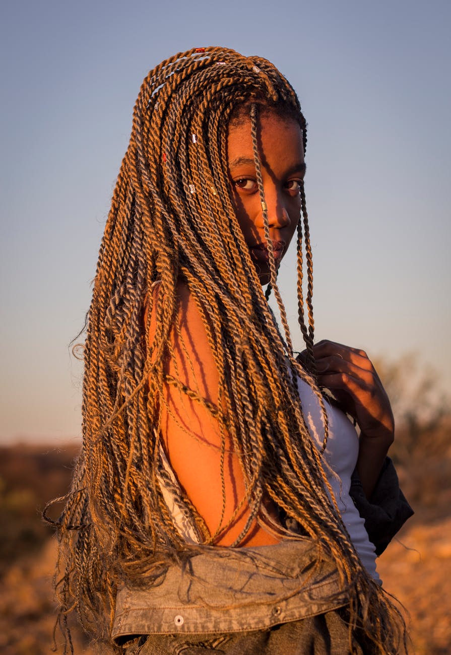 Photo De Femme Aux Cheveux Tressés