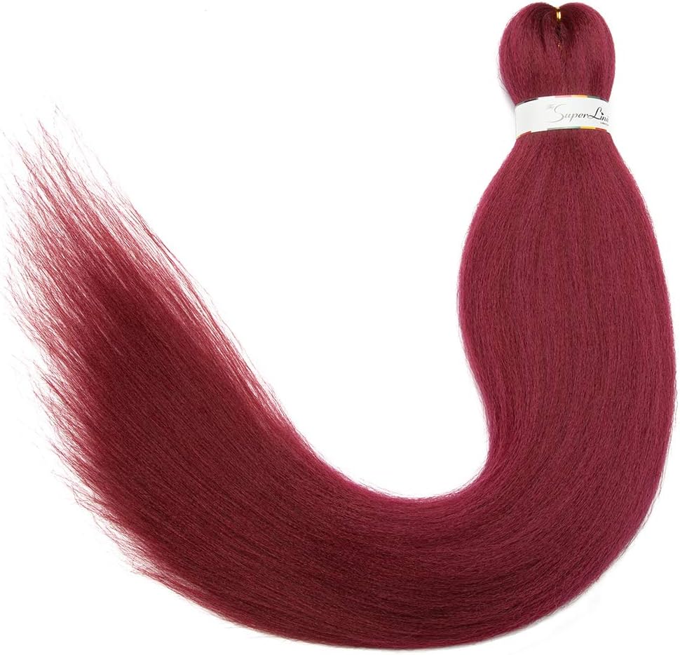 tresse rougr bordeau