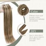 tissage BRUNmoyenet blond caramel