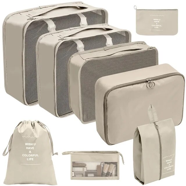 ensemble de sacs de rangement de voyage valise cubes d emballage tuis portables bagages v tements jpg 640x640