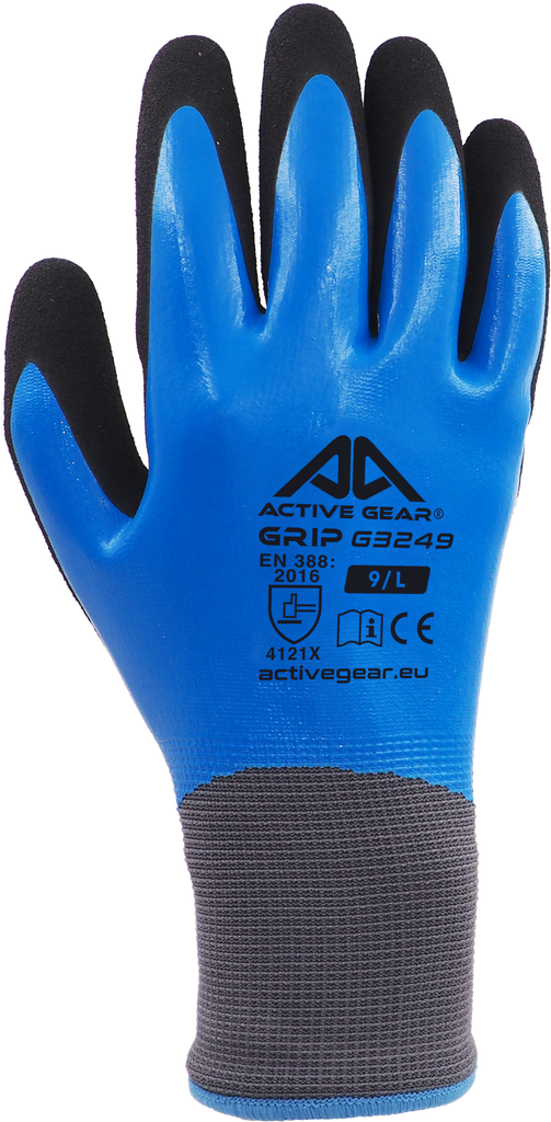 Gants nylon nitrile double couche ACTIVE GEAR G3250
