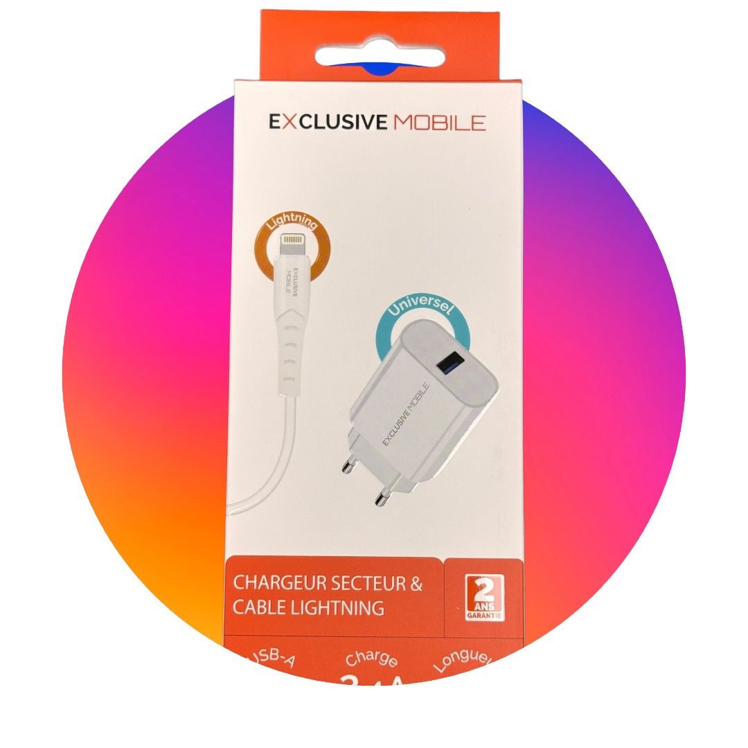 Chargeur Secteur & Câble Lightning 1.5m
