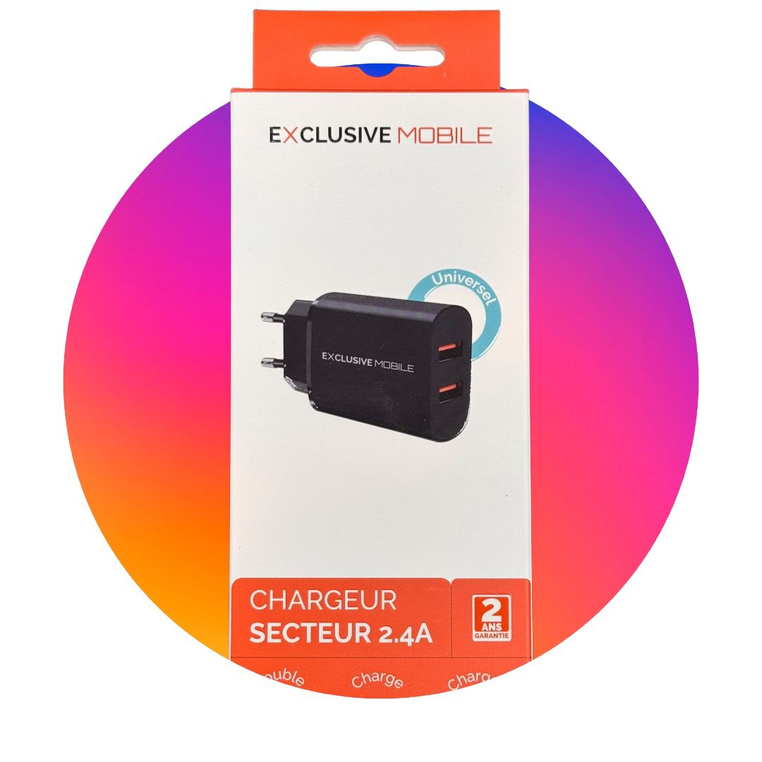 Chargeur Secteur Double Port Universel 2.4A