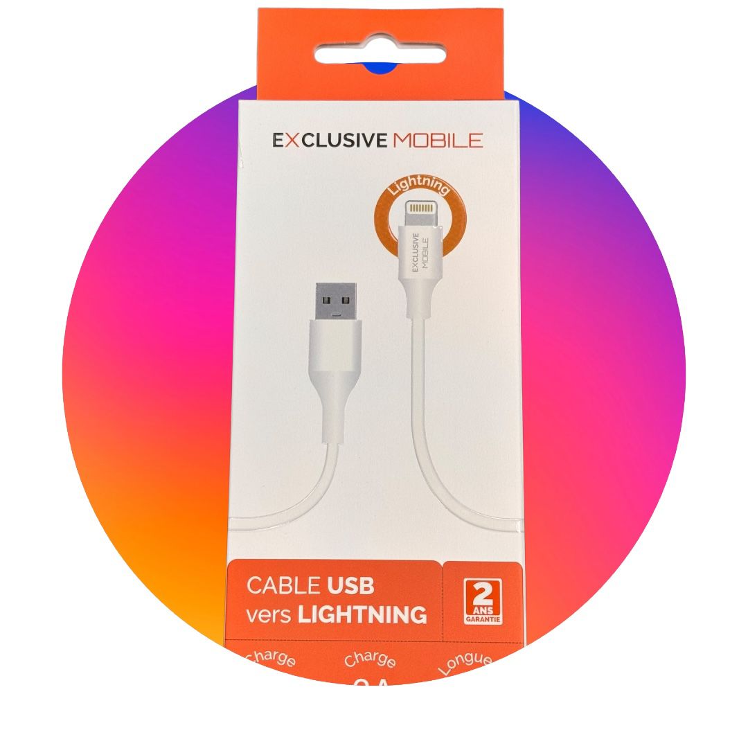 Cable USB vers Lightning 1M