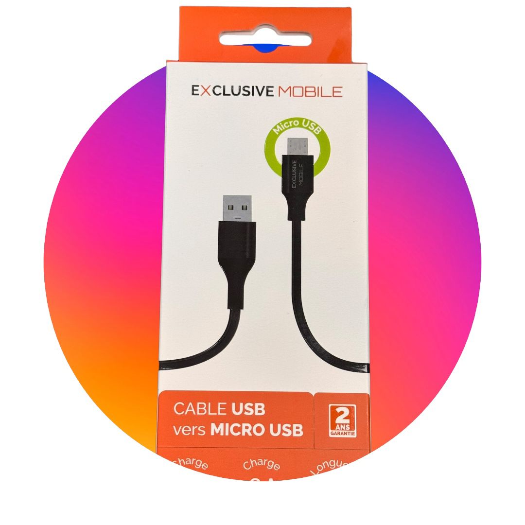 Cable USB vers Micro USB 2M