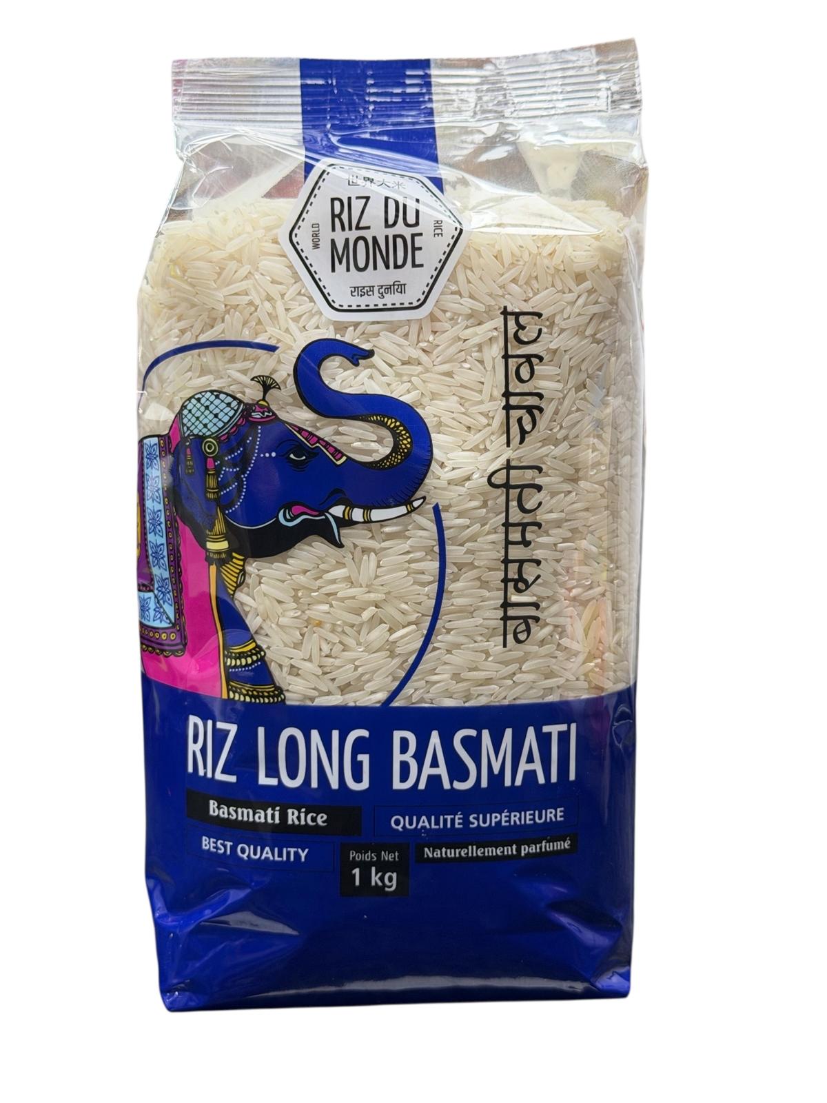 RIZ LONG BASMATI 1KG ELEPHANT RIZ DU MONDE