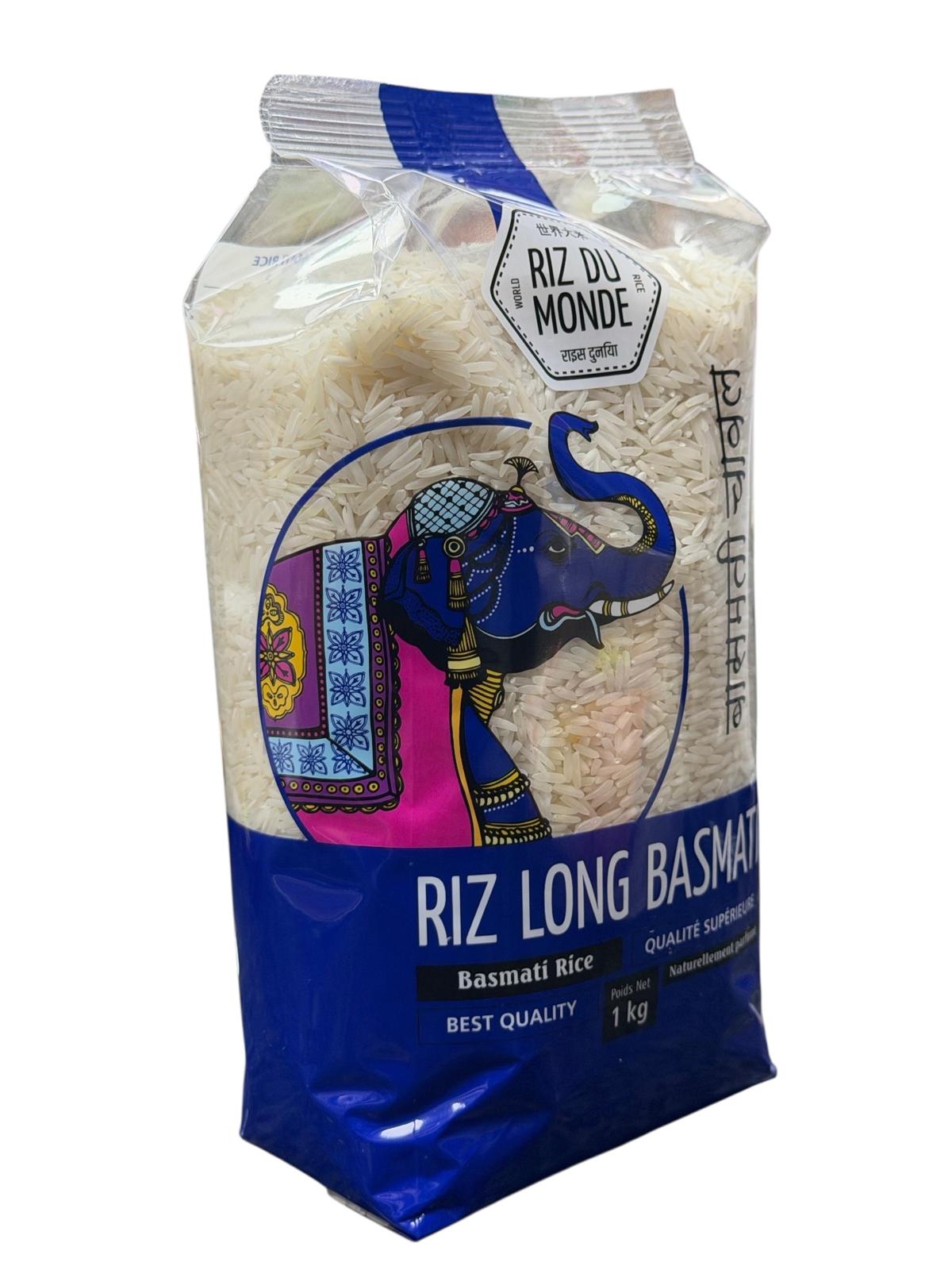 RIZ LONG BASMATI 1KG ELEPHANT RIZ DU MONDE3