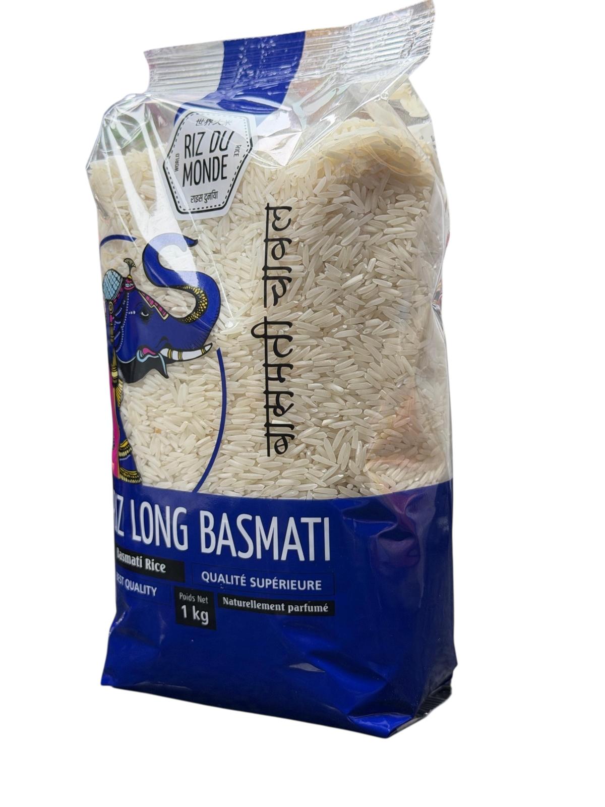 RIZ LONG BASMATI 1KG ELEPHANT RIZ DU MONDE1