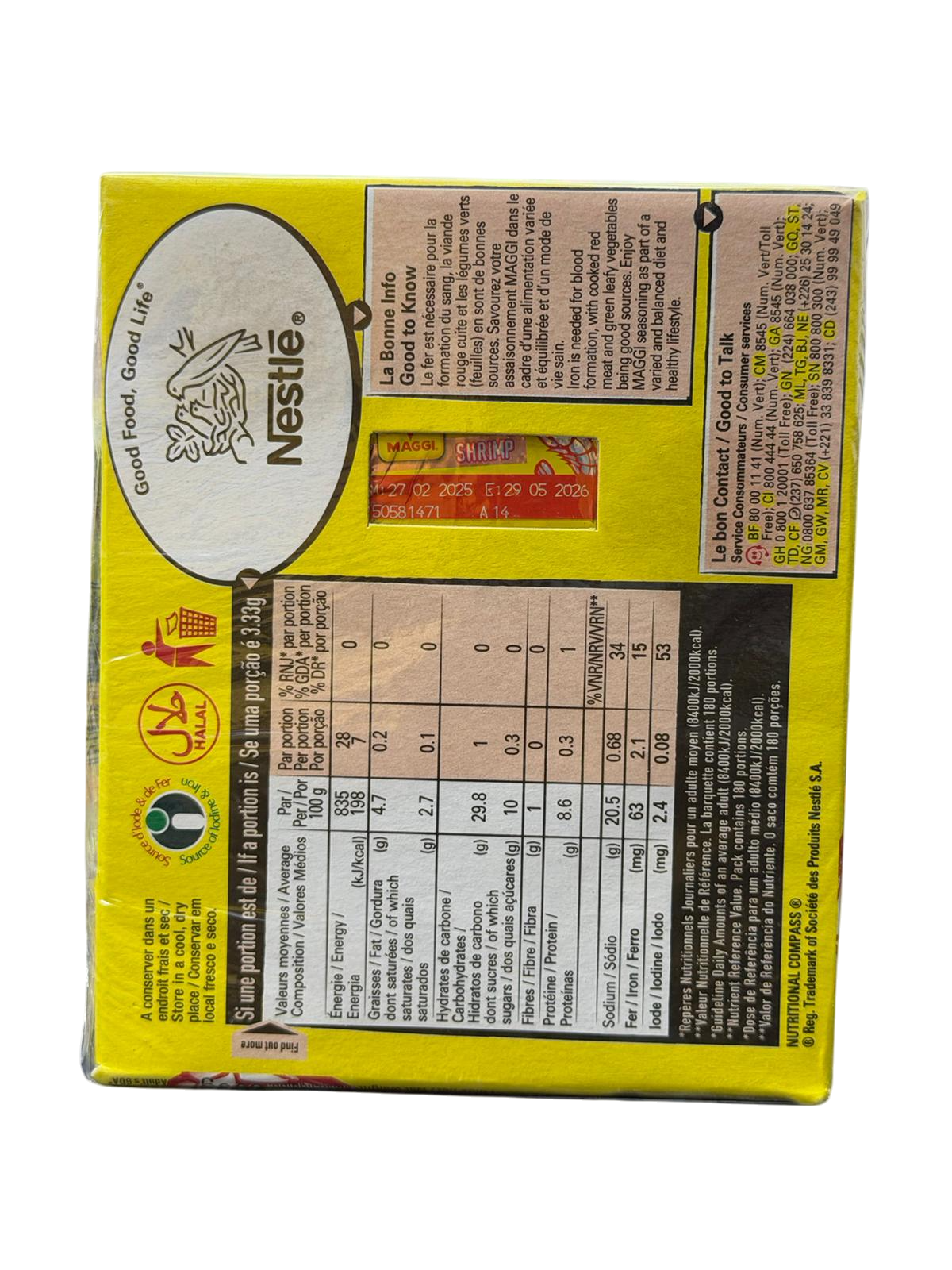 MAGGI CREVETTE TABLETTE BOUILLON2