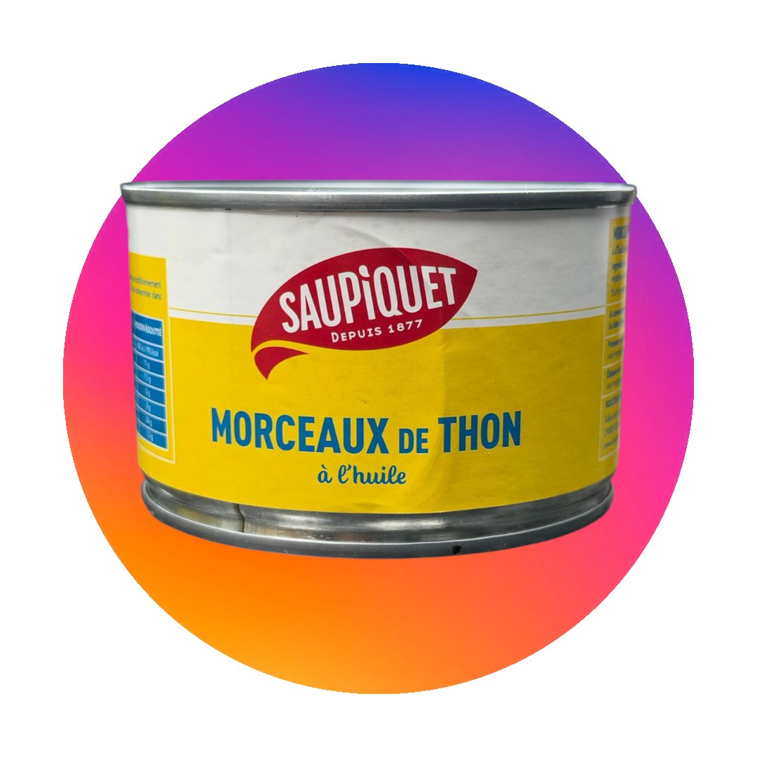 Morceaux de thon à l\'huile 400g SAUPIQUET