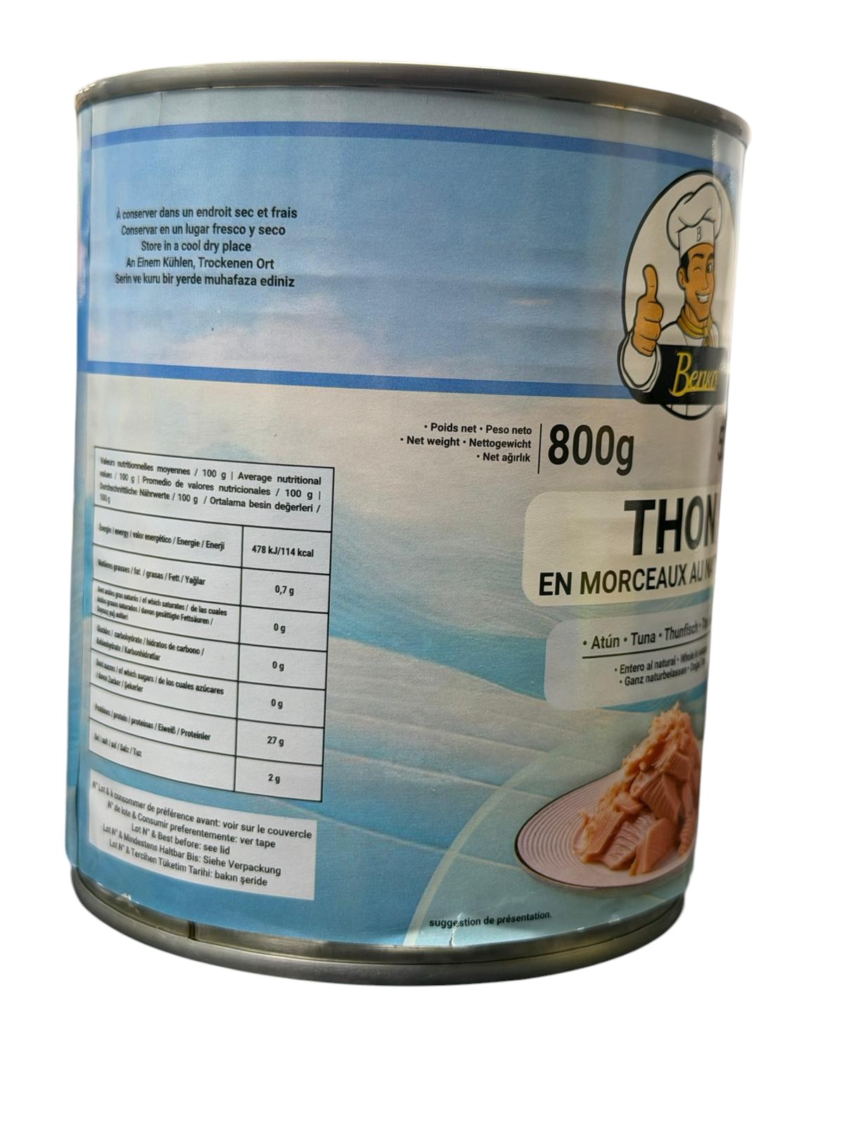 BENKO THON EN MORCEAUX AU NATUREL 800G1