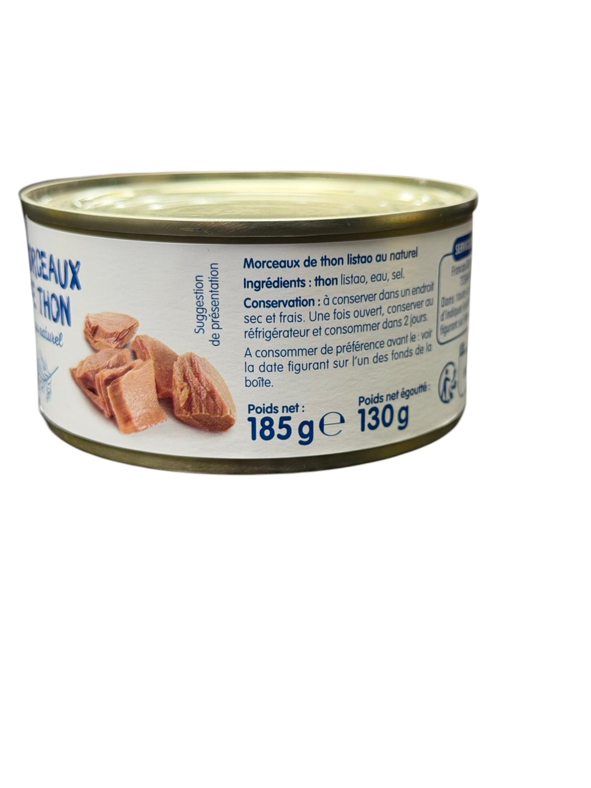 EP MORCEAU DE THON AU NATUREL 185G