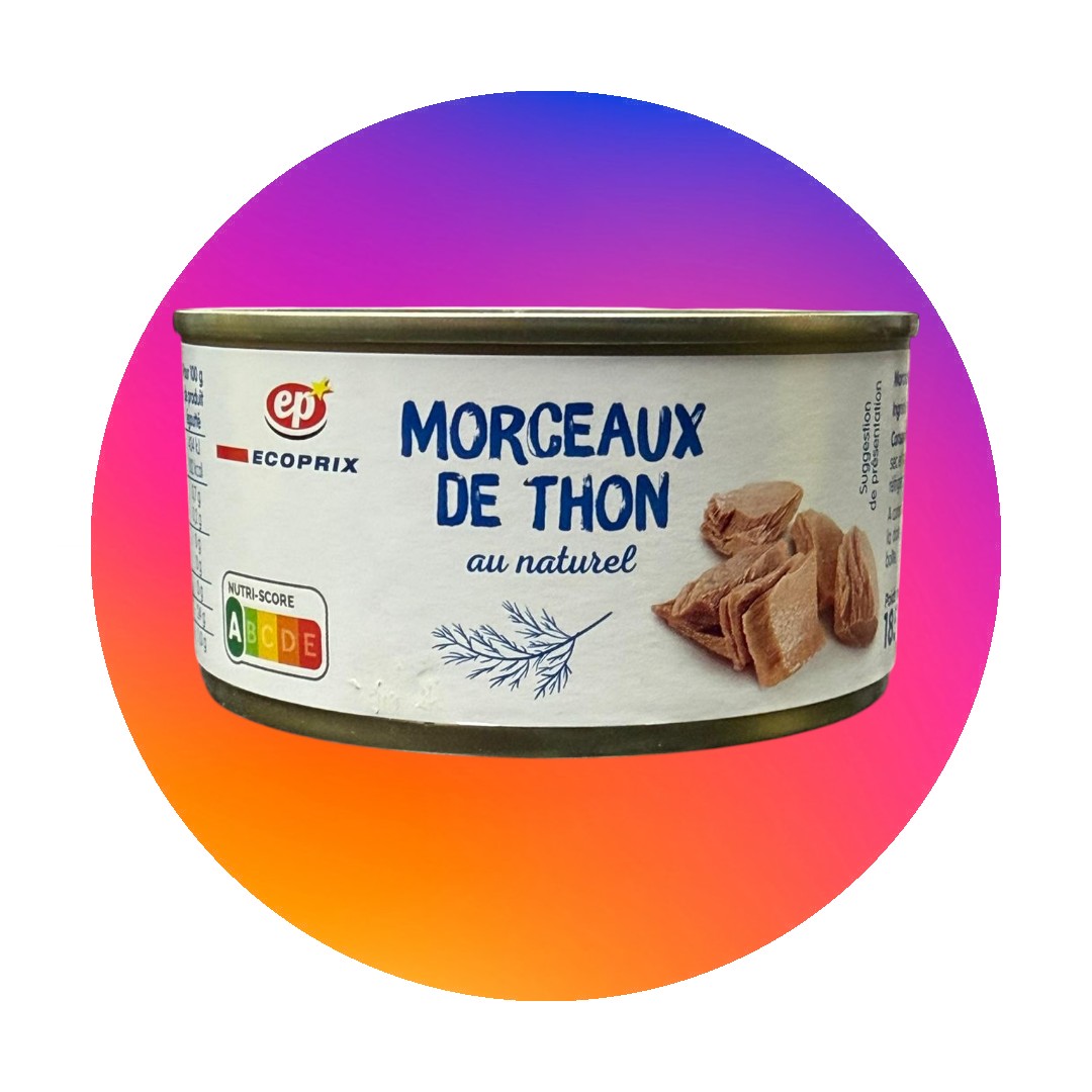 EP MORCEAU DE THON AU NATUREL 185G1