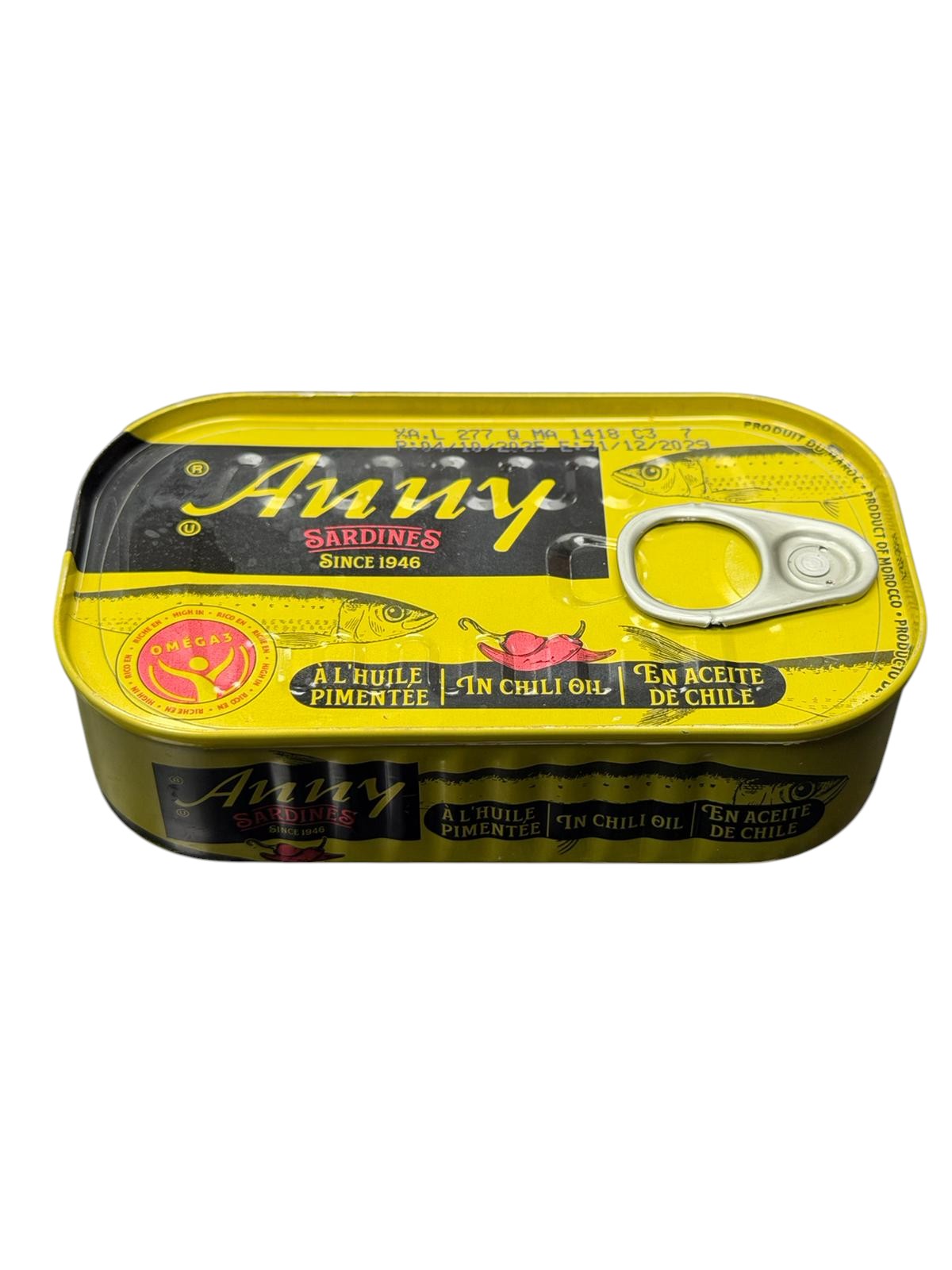 ANNY SARDINES A LHUILE PIMENTE 125G1