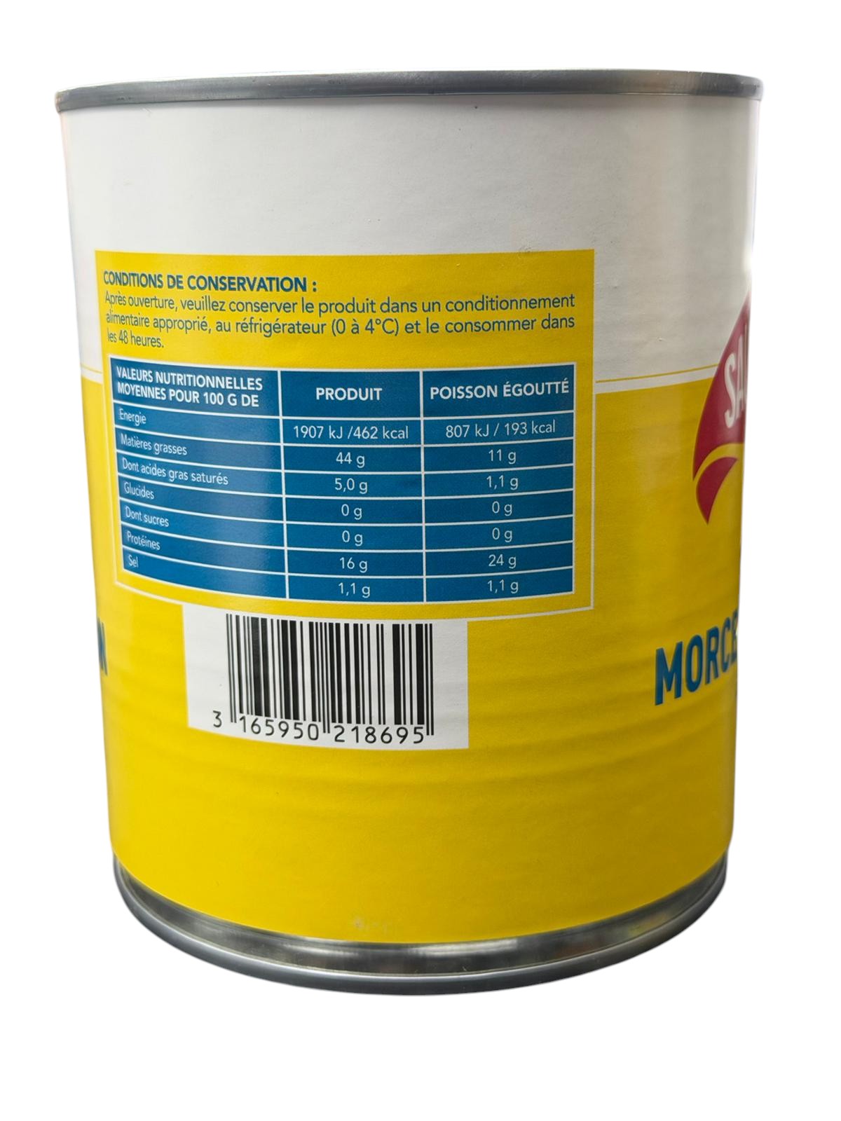 SAUPIQUET  MORCEAUX DE THON A LHUILE 800G2