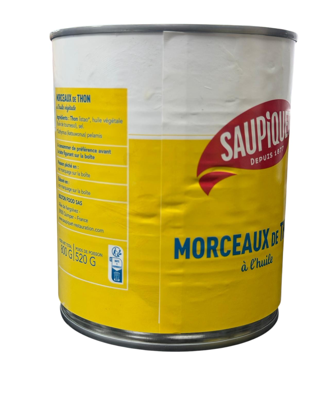 SAUPIQUET  MORCEAUX DE THON A LHUILE 800G1