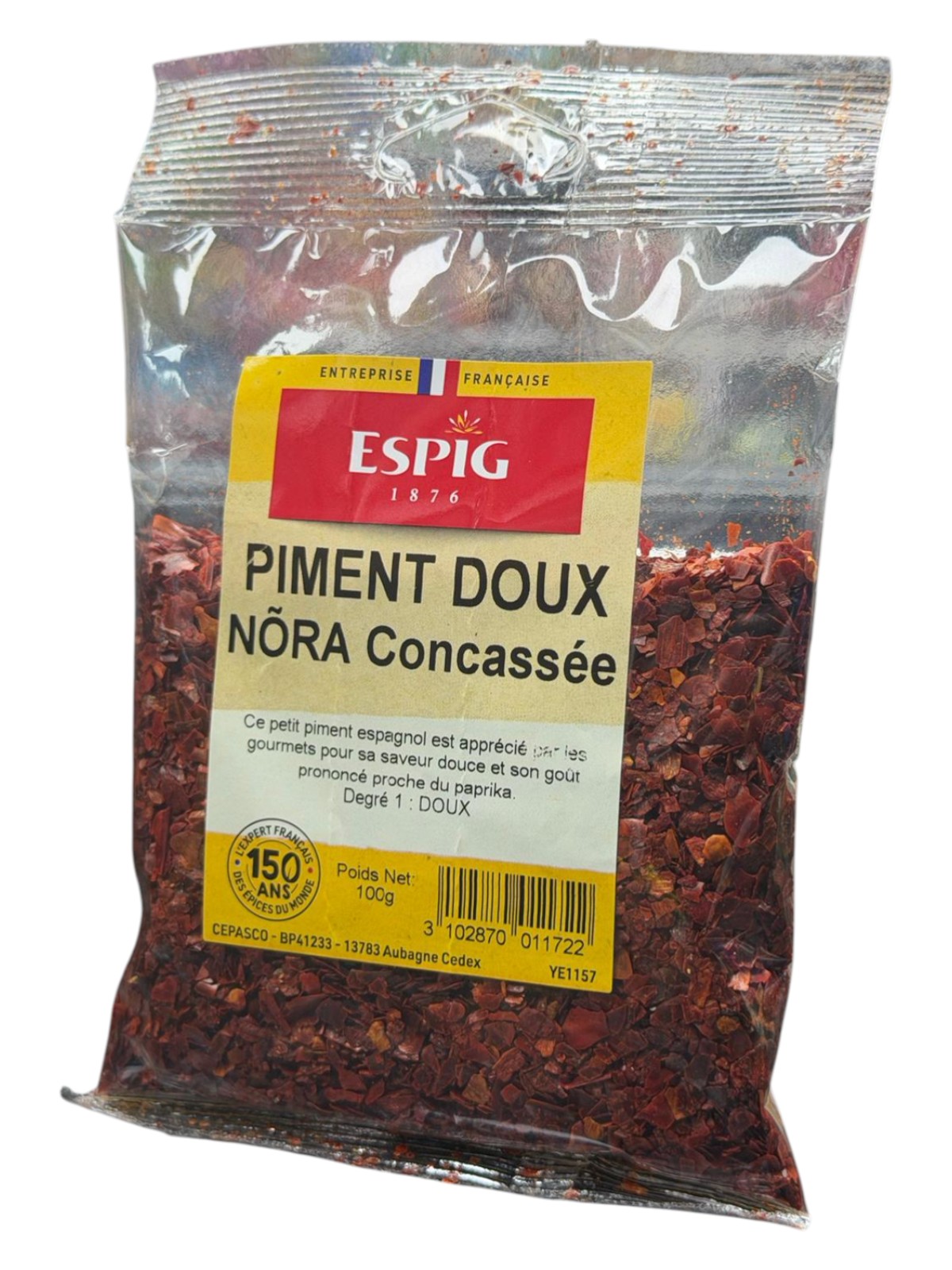 PIMENT DOUX NORA CONCASSEE 100G