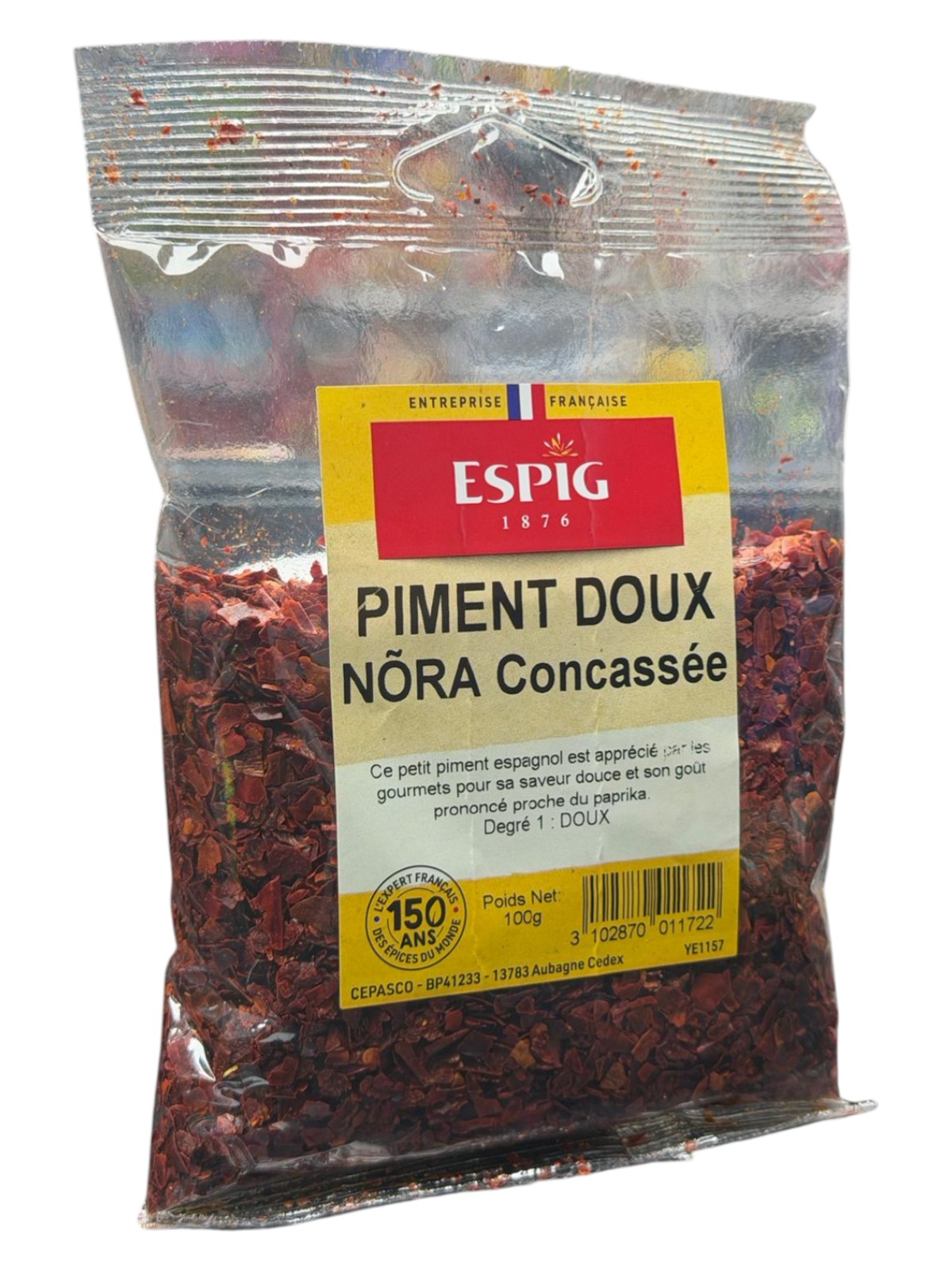 PIMENT DOUX NORA CONCASSEE 100G1