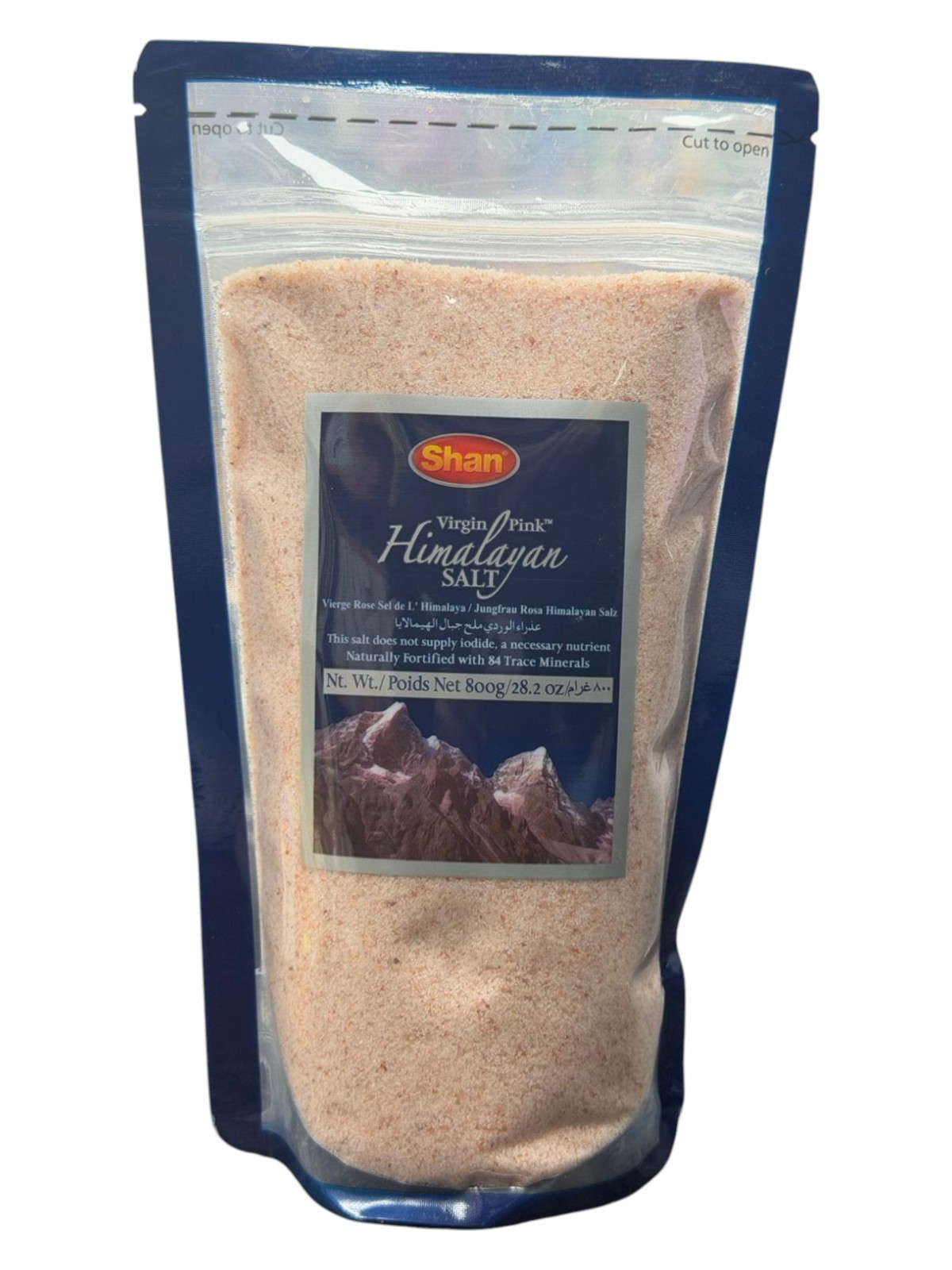 Sel de l\'Himalaya vierges rose 800g Shan