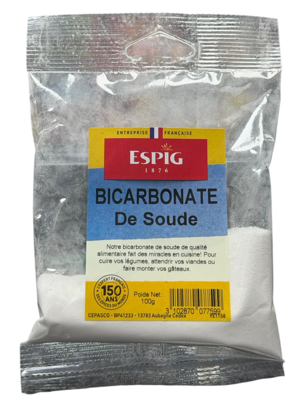 Bicarbonate de soude 100g Espig