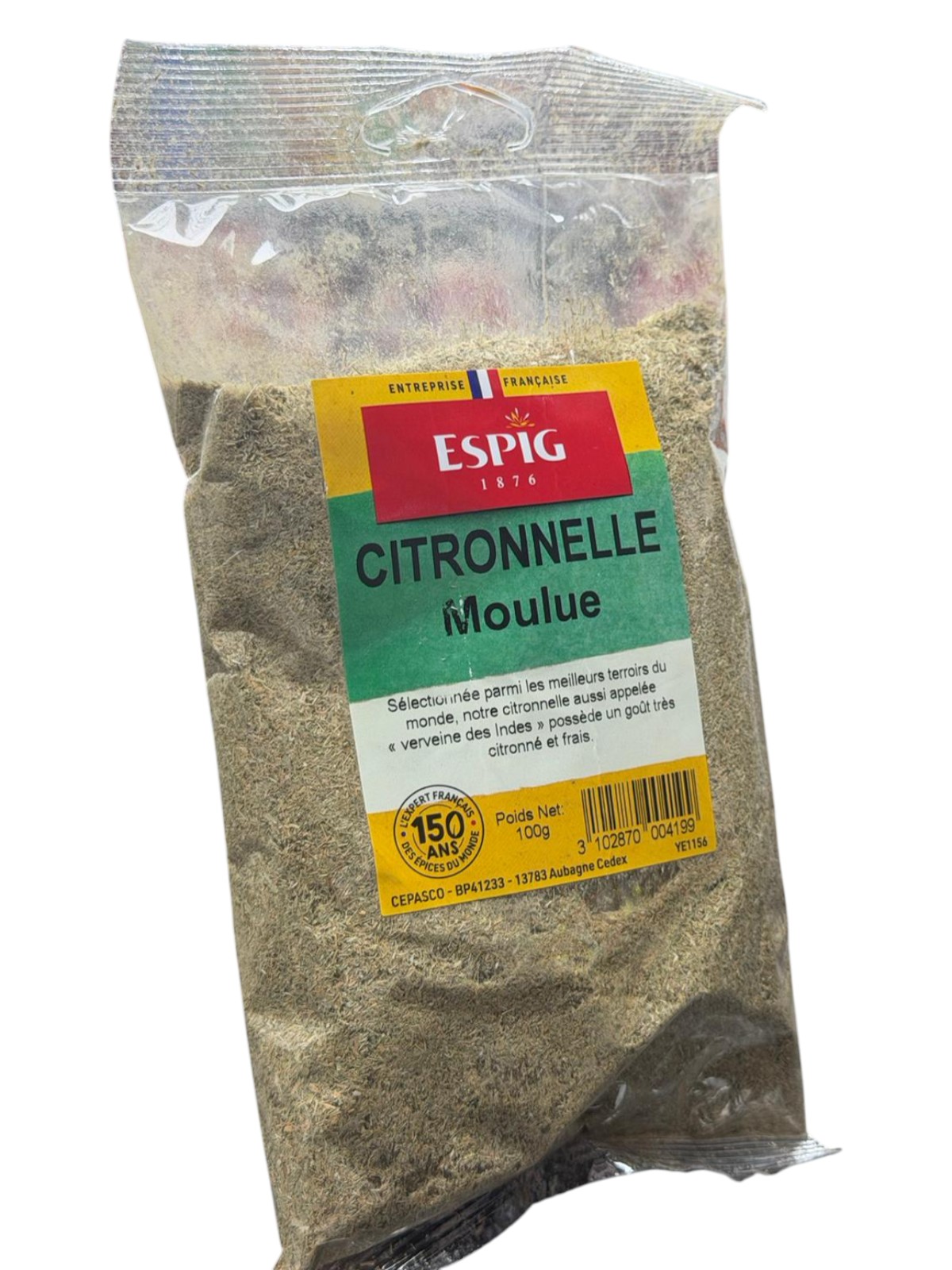 CITRONNELLE MOULUE 100G