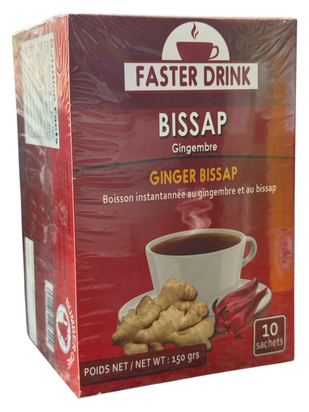 FASTER DRINK BISSAP GINGEMBRE 150G1