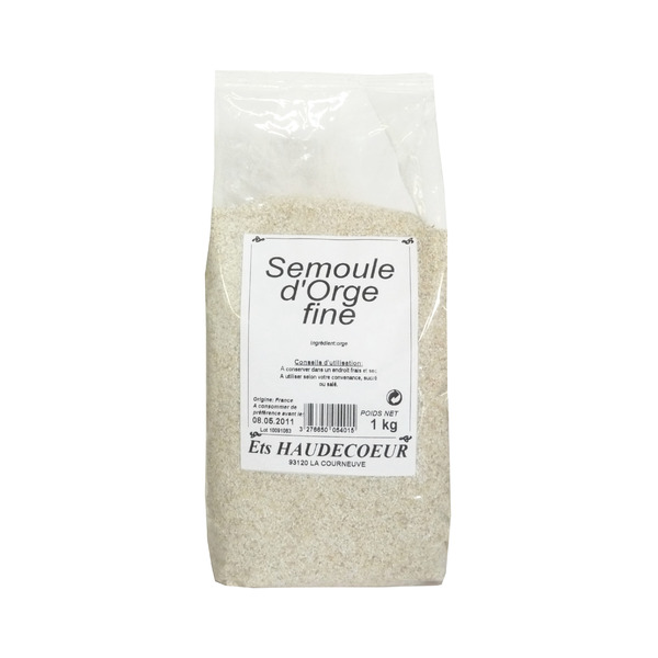 Semoule d\'orge concassée fine 1 kg Haudecoeur