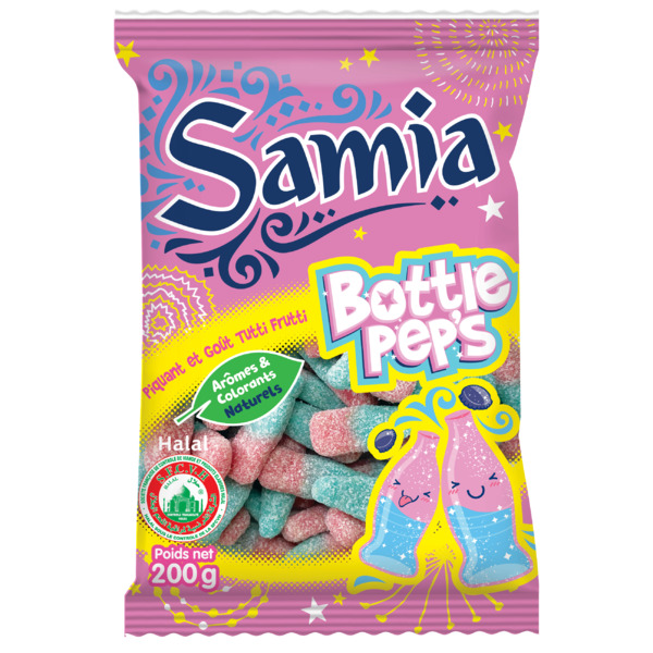 Bonbons bottle pep\'s halal 200 g Samia