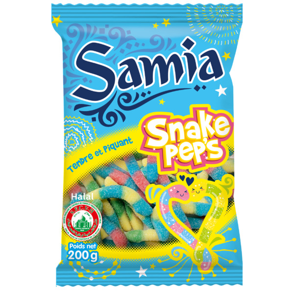 Bonbons snake pep\'s halal 200 g Samia