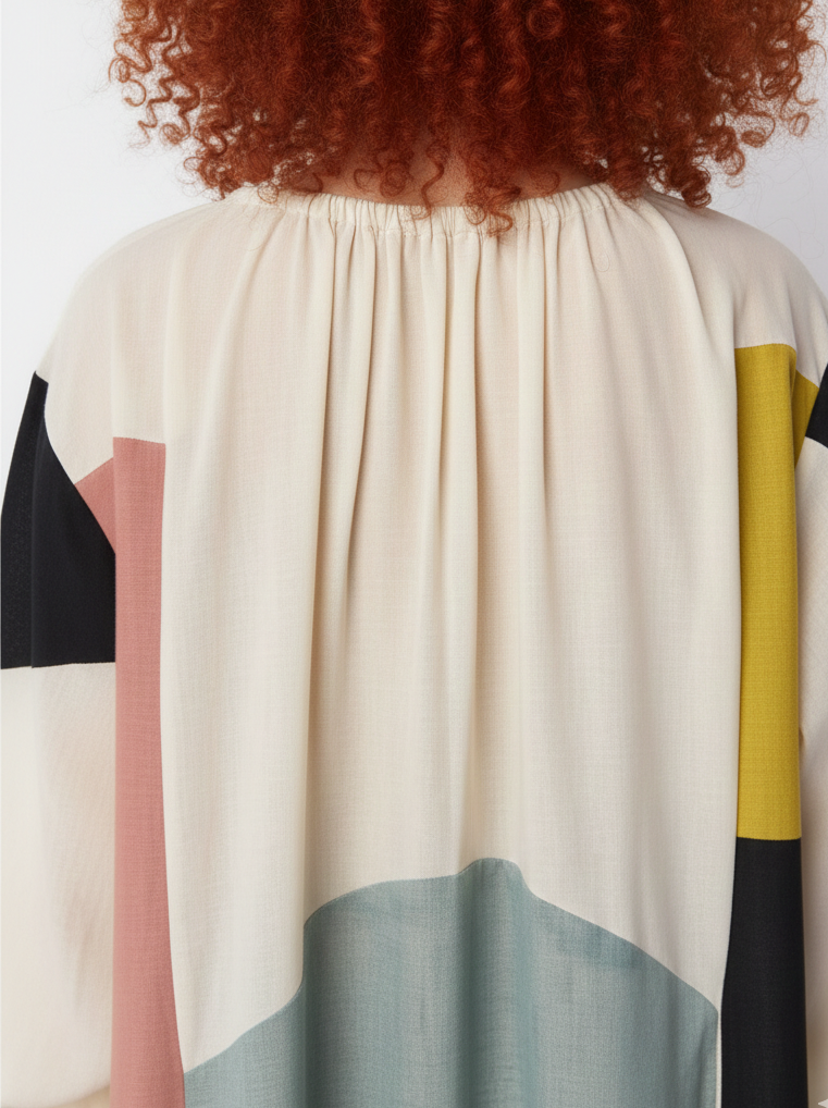 Robe patchwork dos