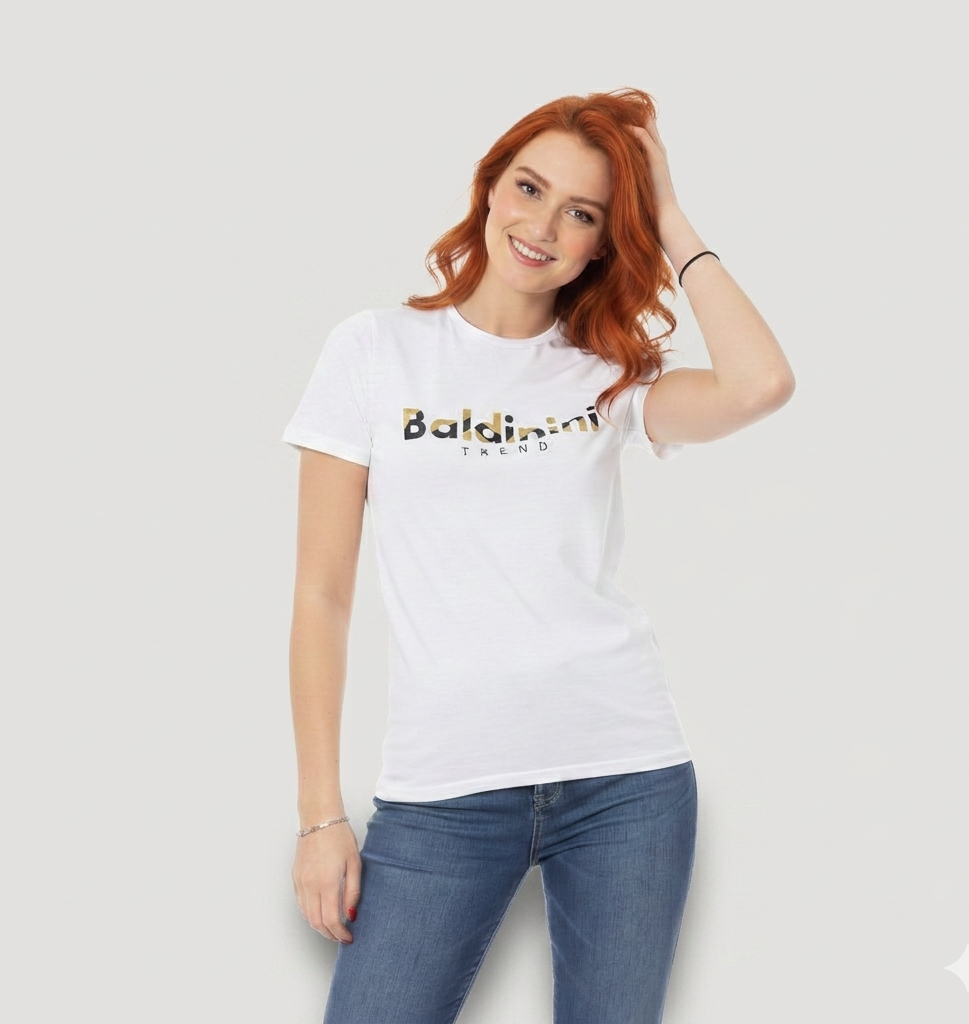 T-Shirt Baldinini blanc Face