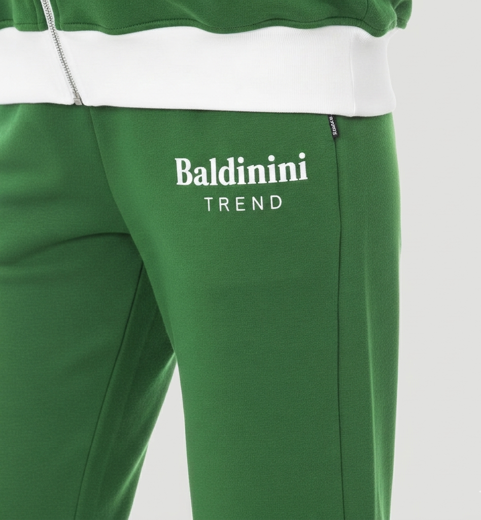 Jogging BALDININI Vert Gros plan
