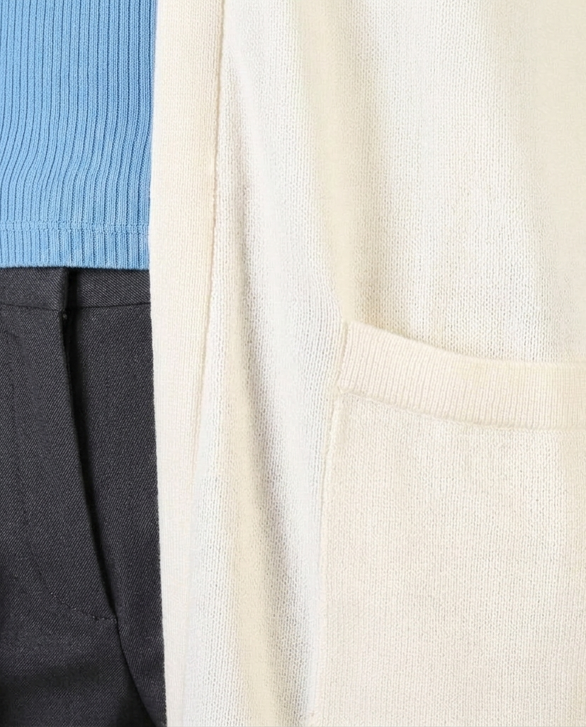 Gilet FONTANA Blanc Gros plan