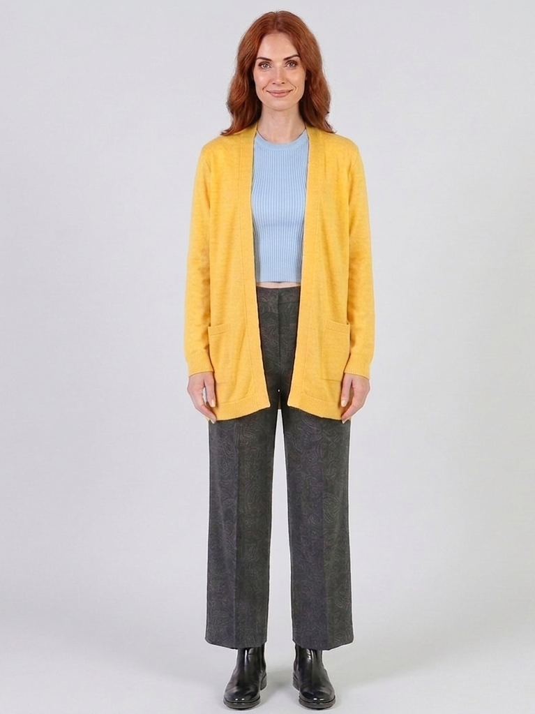 Gilet FONTANA Jaune Face