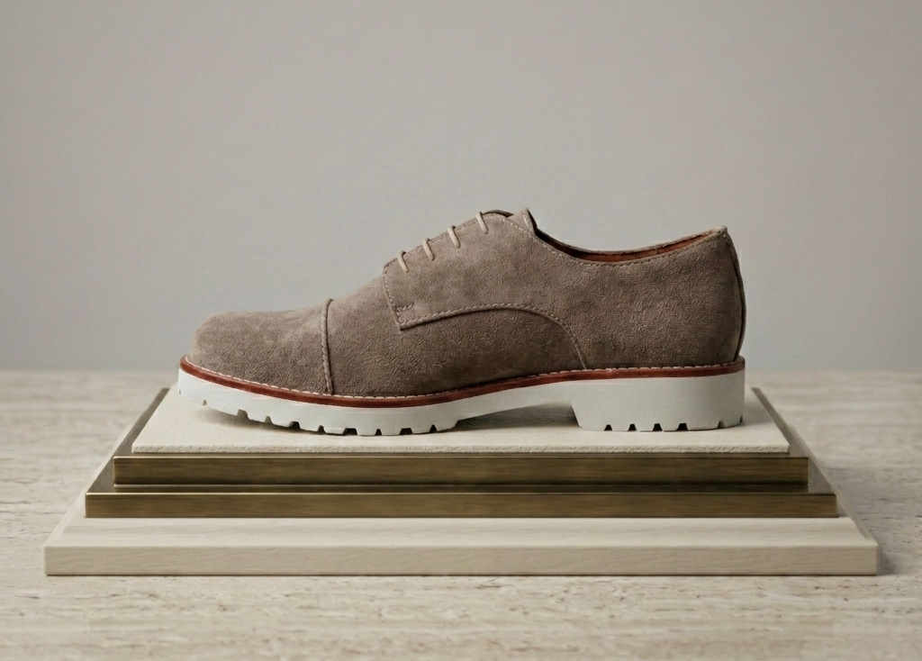 Derbies couleur taupe Côté