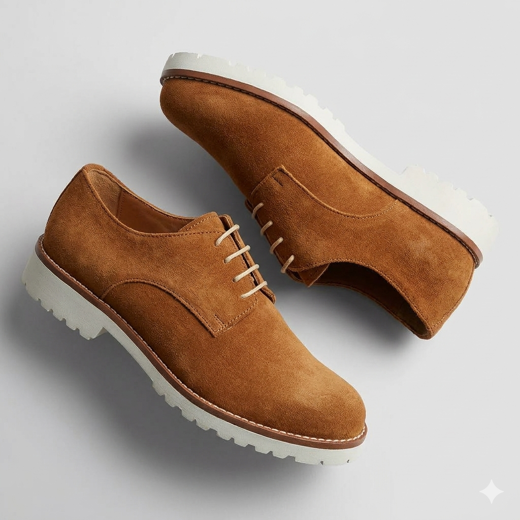 Derbies couleur caramel