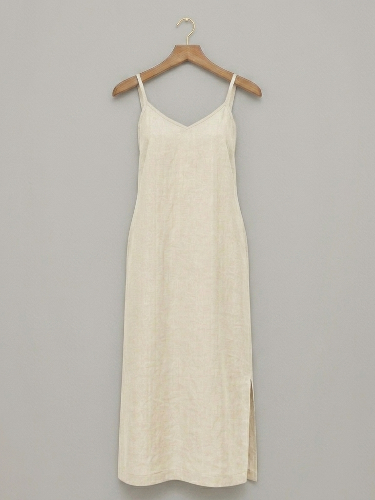 Robe en 100% lin blanche