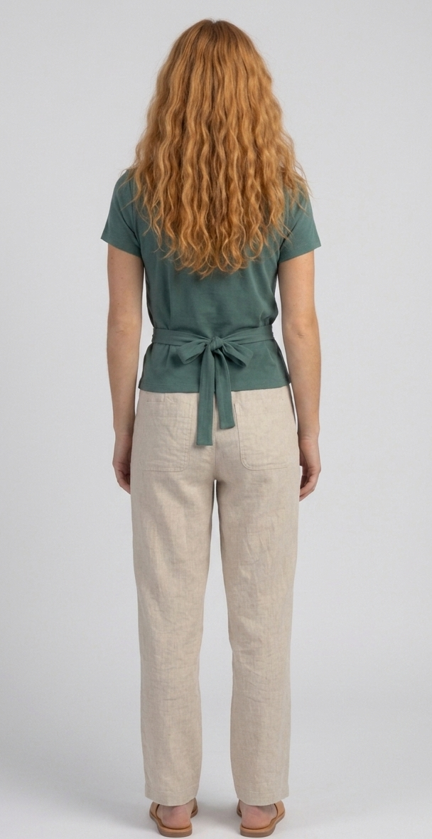 T-shirt portefeuille Jersey tencel Dos