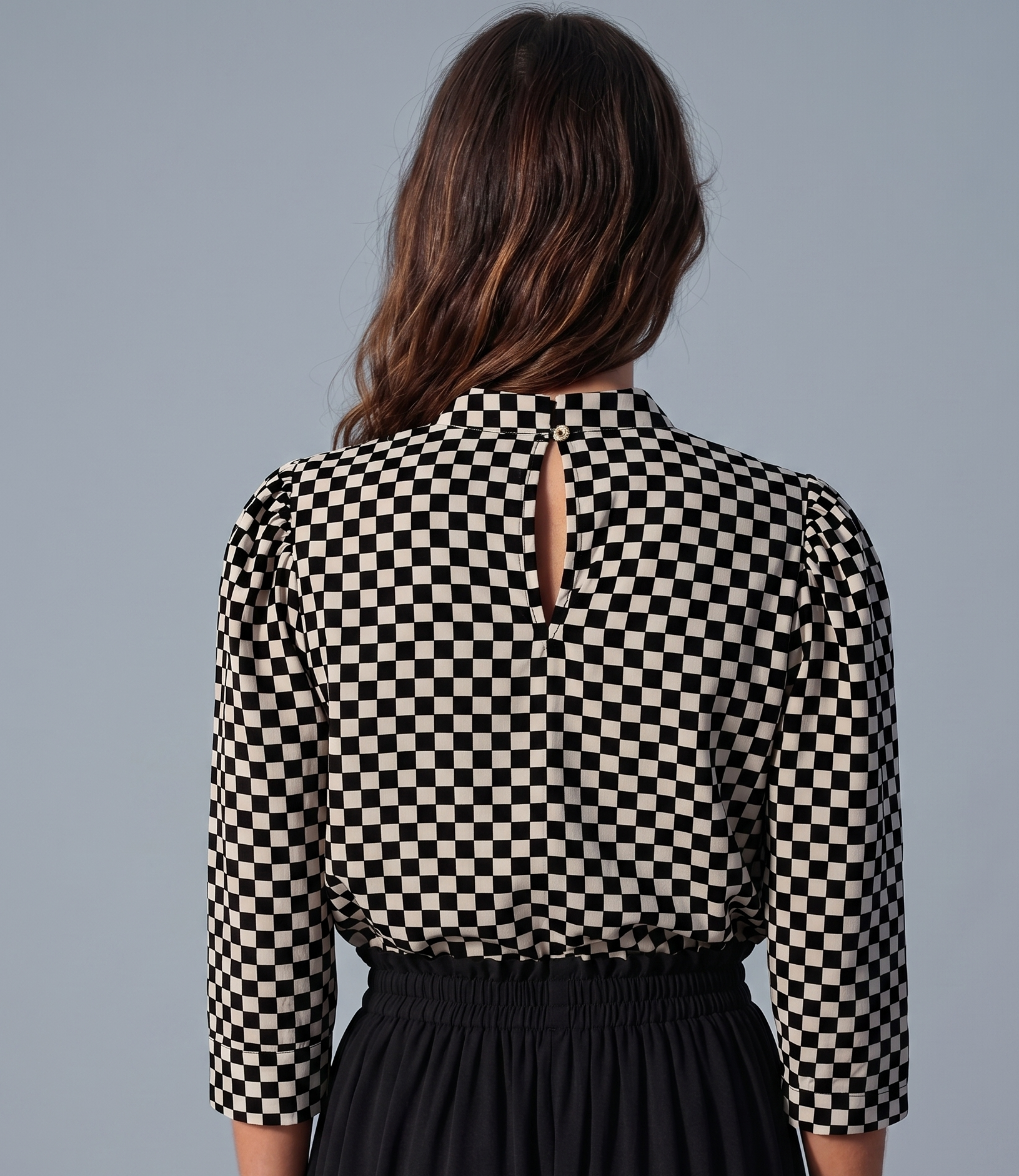 Chemise à carreaux 100% coton bio Dos