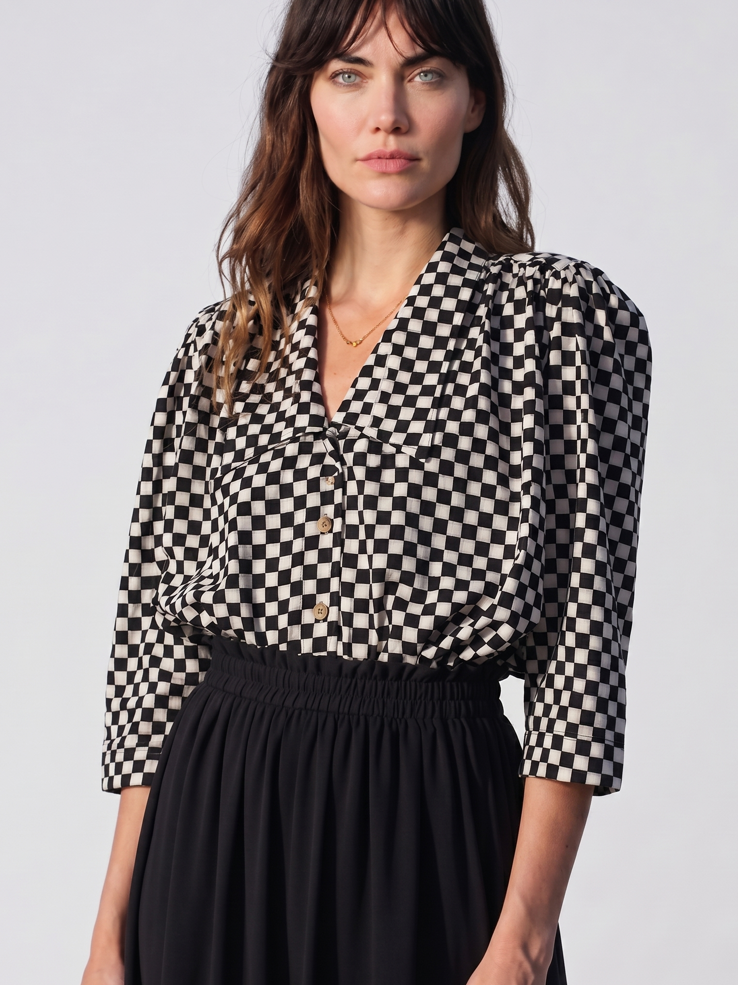 Chemise à carreaux 100% coton bio