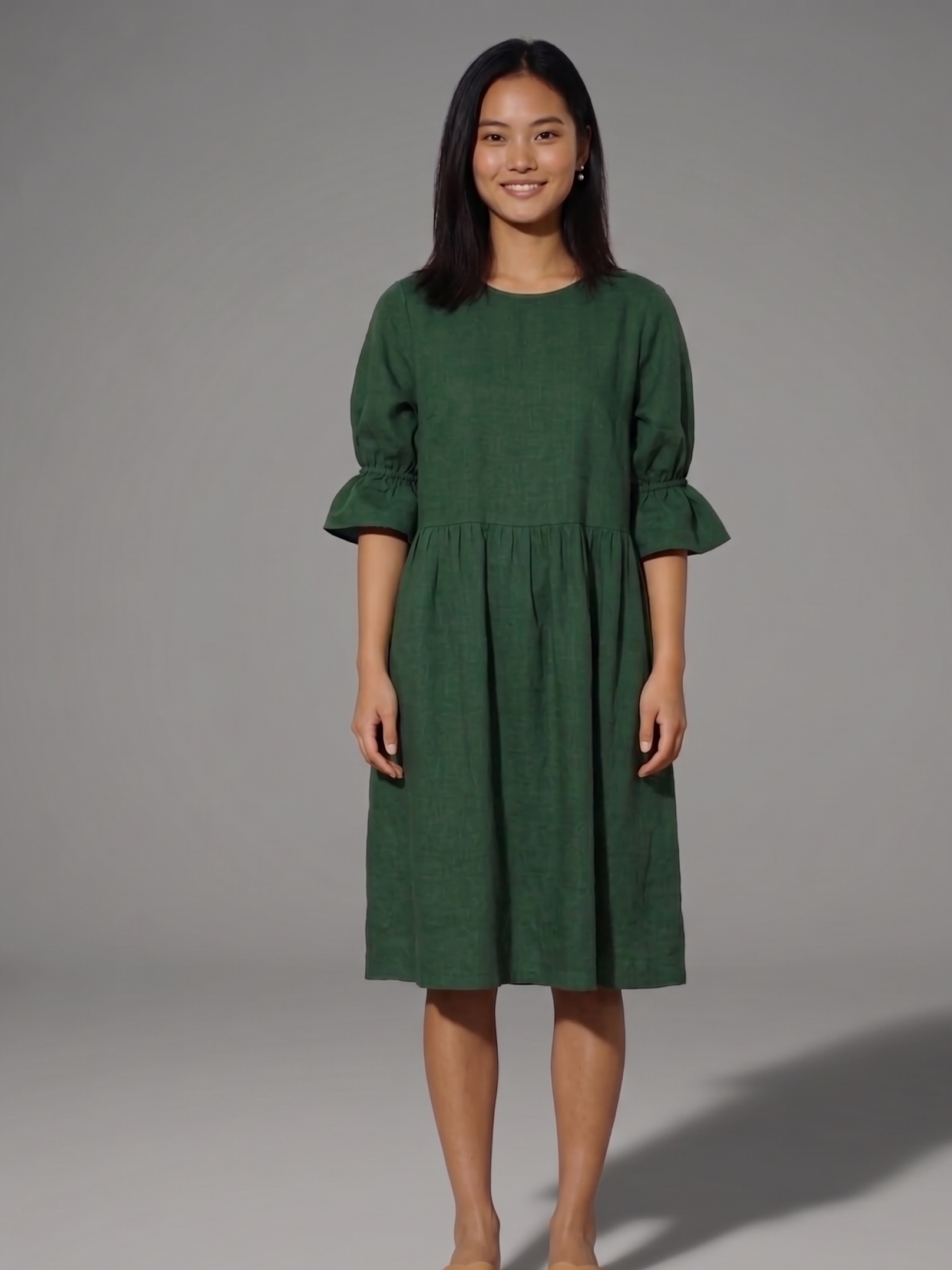 Robe midi 100% lin bio