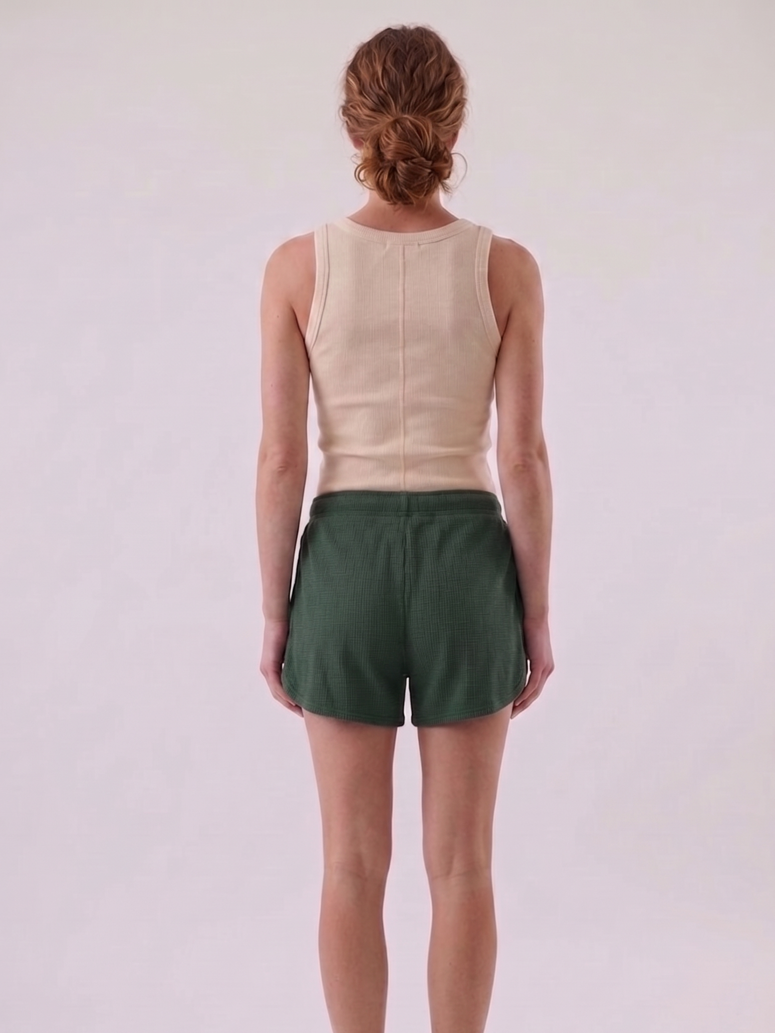 Short gaufré 100% coton bio Dos