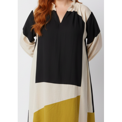 Robe patchwork de face