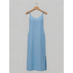 Robe en 100% lin bleu