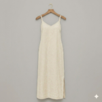 Robe en 100% lin blanche